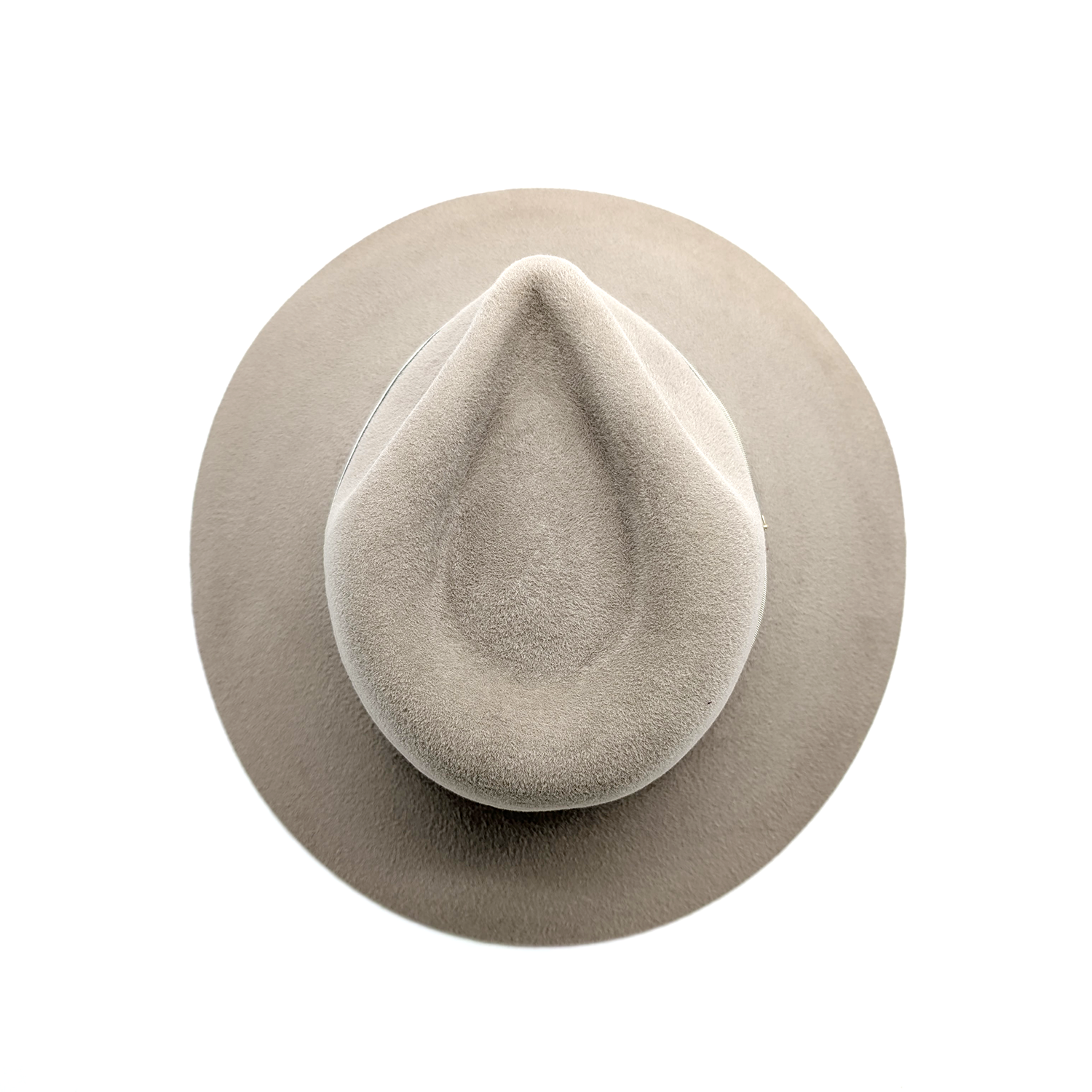 Velour Finish Lapin Felt Wide Brim Drop Hat