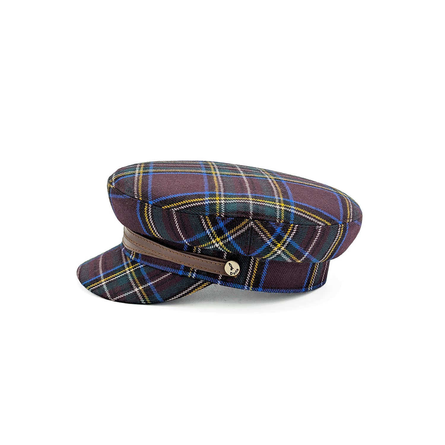 Tartan Fabric Sailor Cap