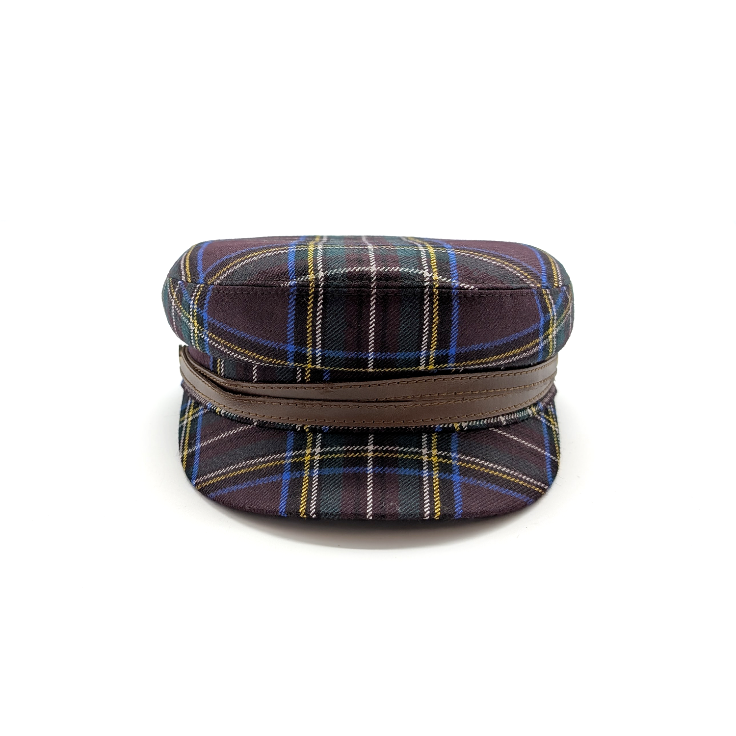 Tartan Fabric Sailor Cap