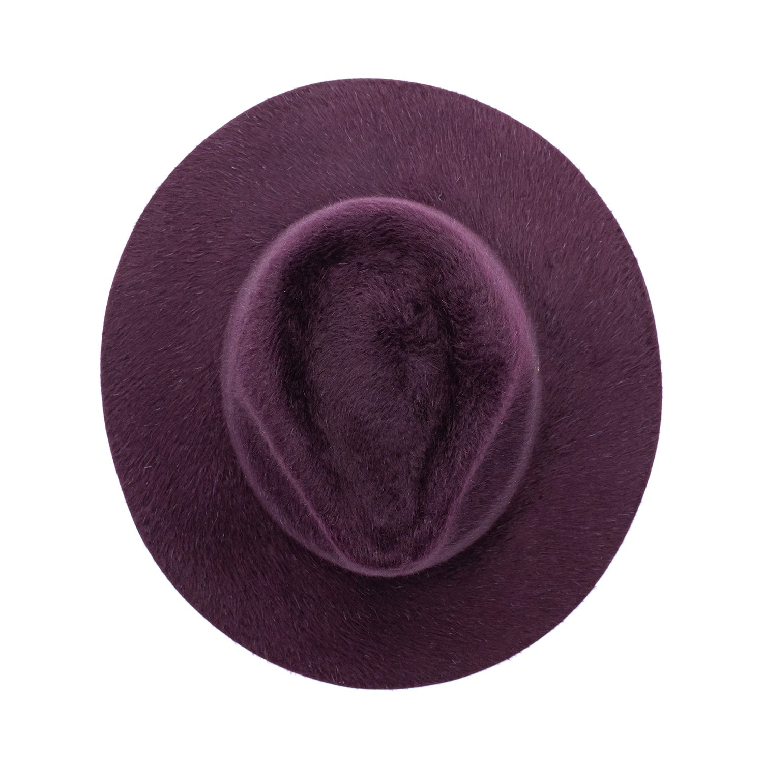 Cappello a Tesa Larga in Feltro di Lapin Melousine