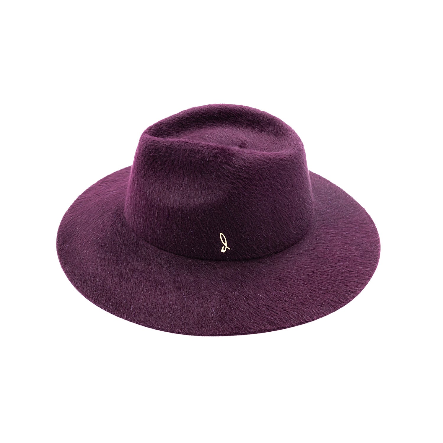 Cappello a Tesa Larga in Feltro di Lapin Melousine