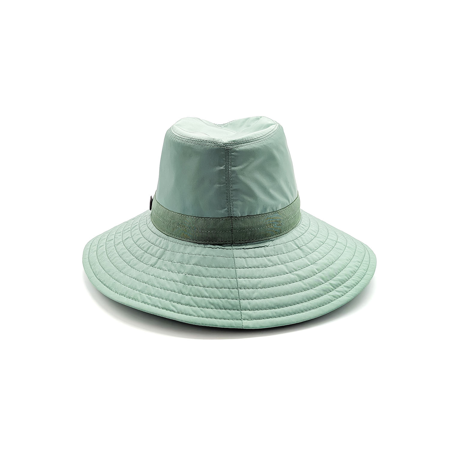 Cappello Drop a Tesa Larga in Tessuto Impermeabile