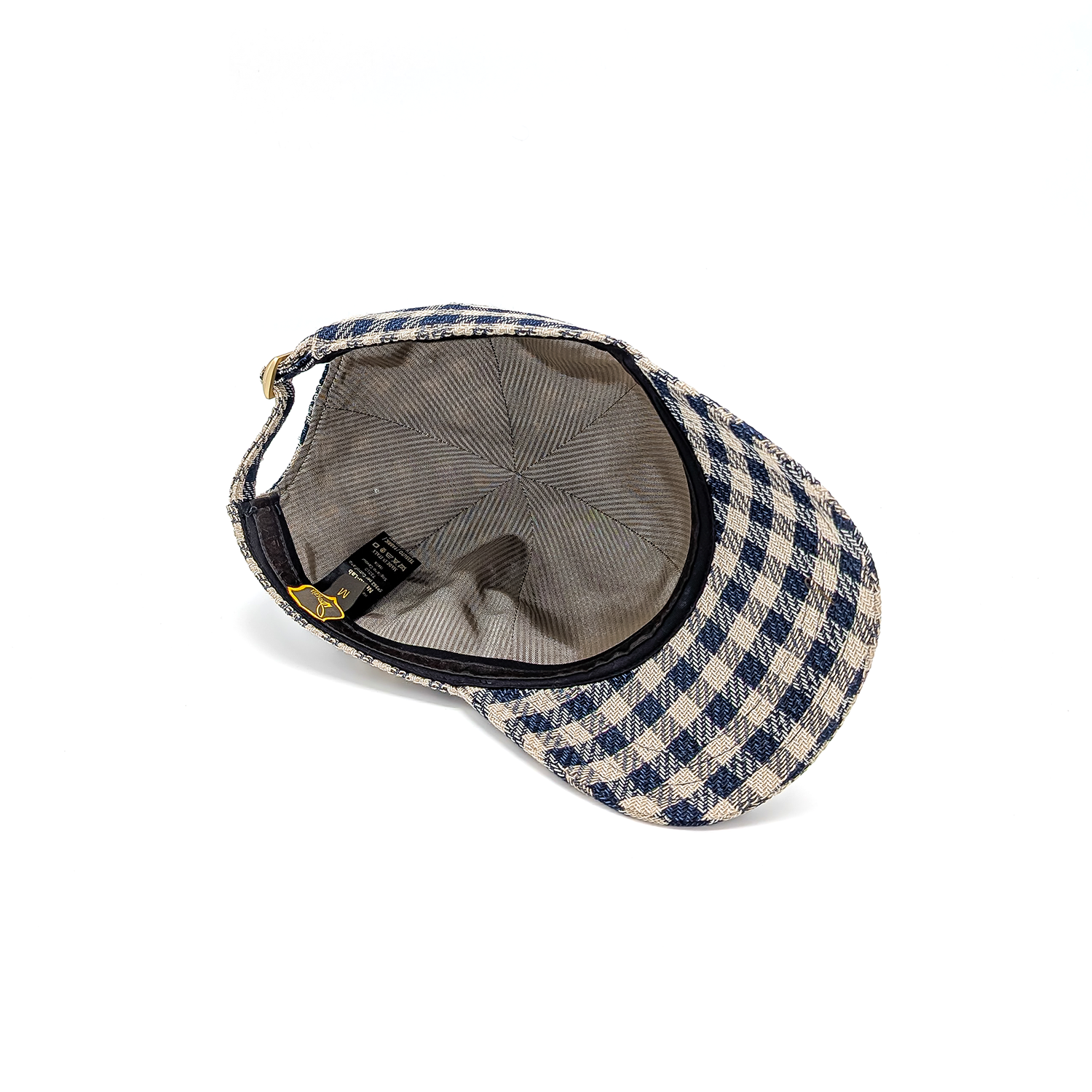 Berretto da Baseball in Tessuto Tweed Check