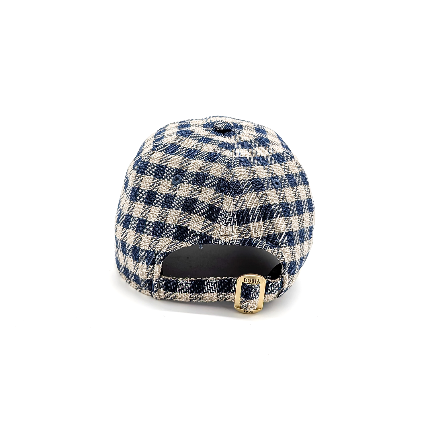 Berretto da Baseball in Tessuto Tweed Check