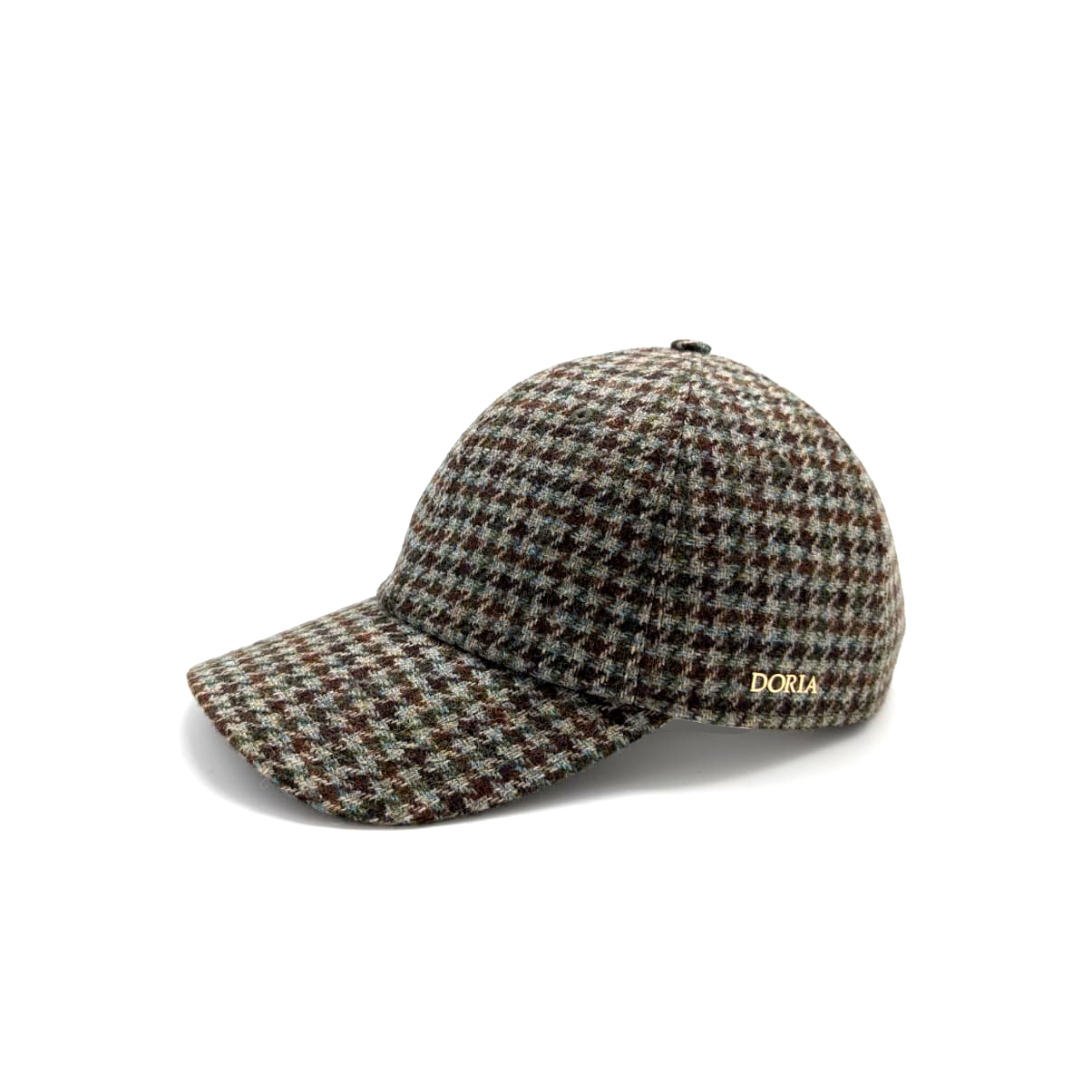 Berretto da Baseball in Tessuto Pied-de-Poule