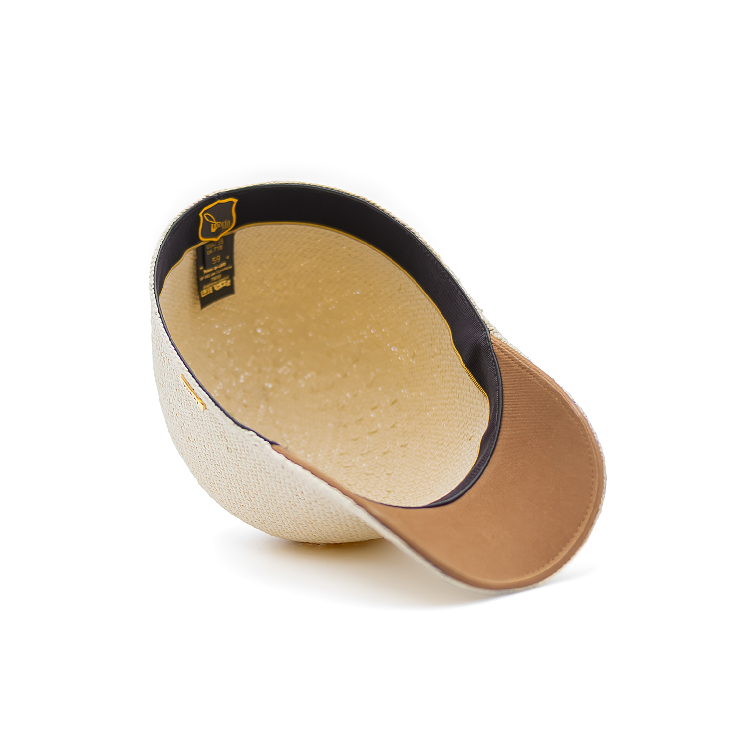 Berretto da Baseball in Papier Chevron Raw