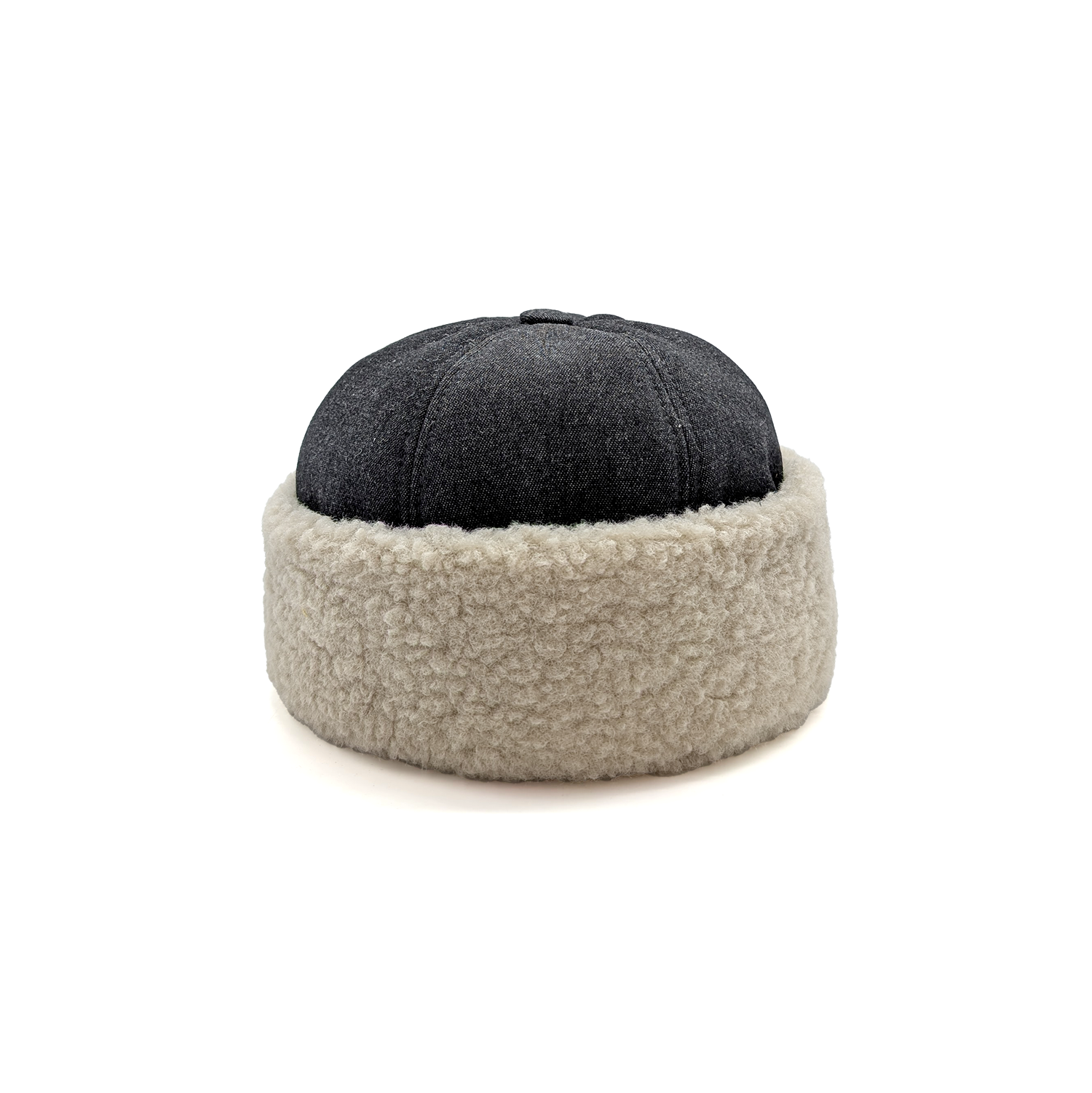 Denim Fabric Teddy Cap