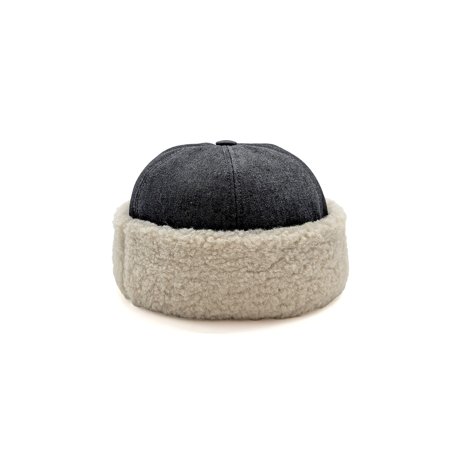 Denim Fabric Teddy Cap