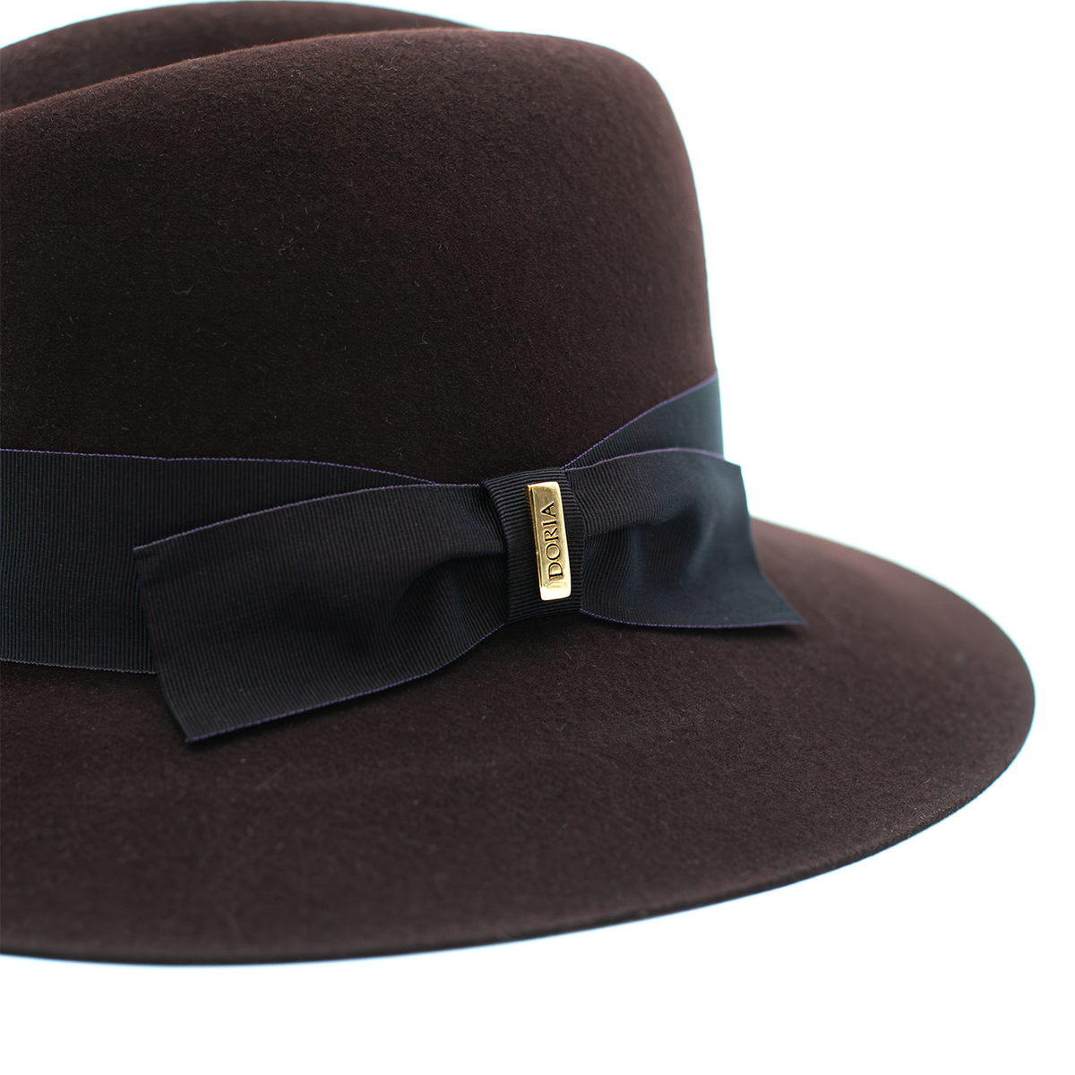 Cappello a Tesa Larga in Feltro di Lapin Rasato