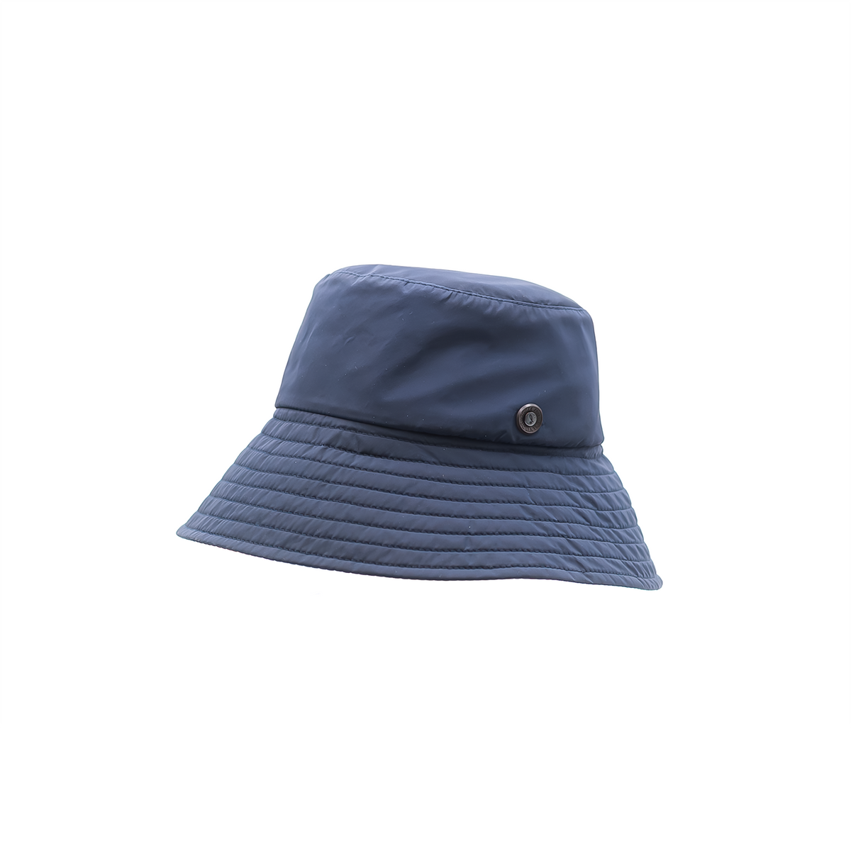 Berretto Bucket con Tesa Larga in Tessuto Impermeabile