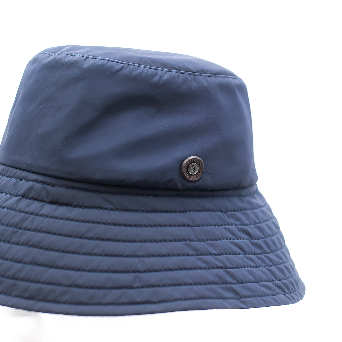 Berretto Bucket con Tesa Larga in Tessuto Impermeabile