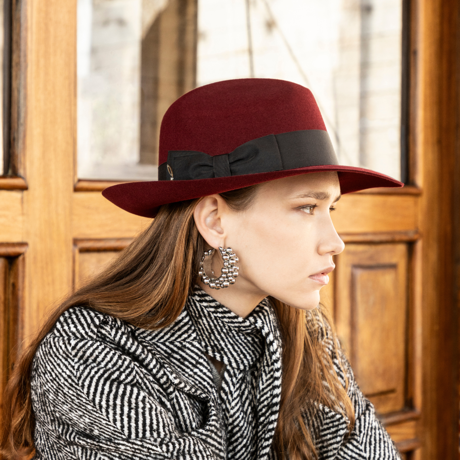 Cappello Fedora in Feltro di Lapin Rasato