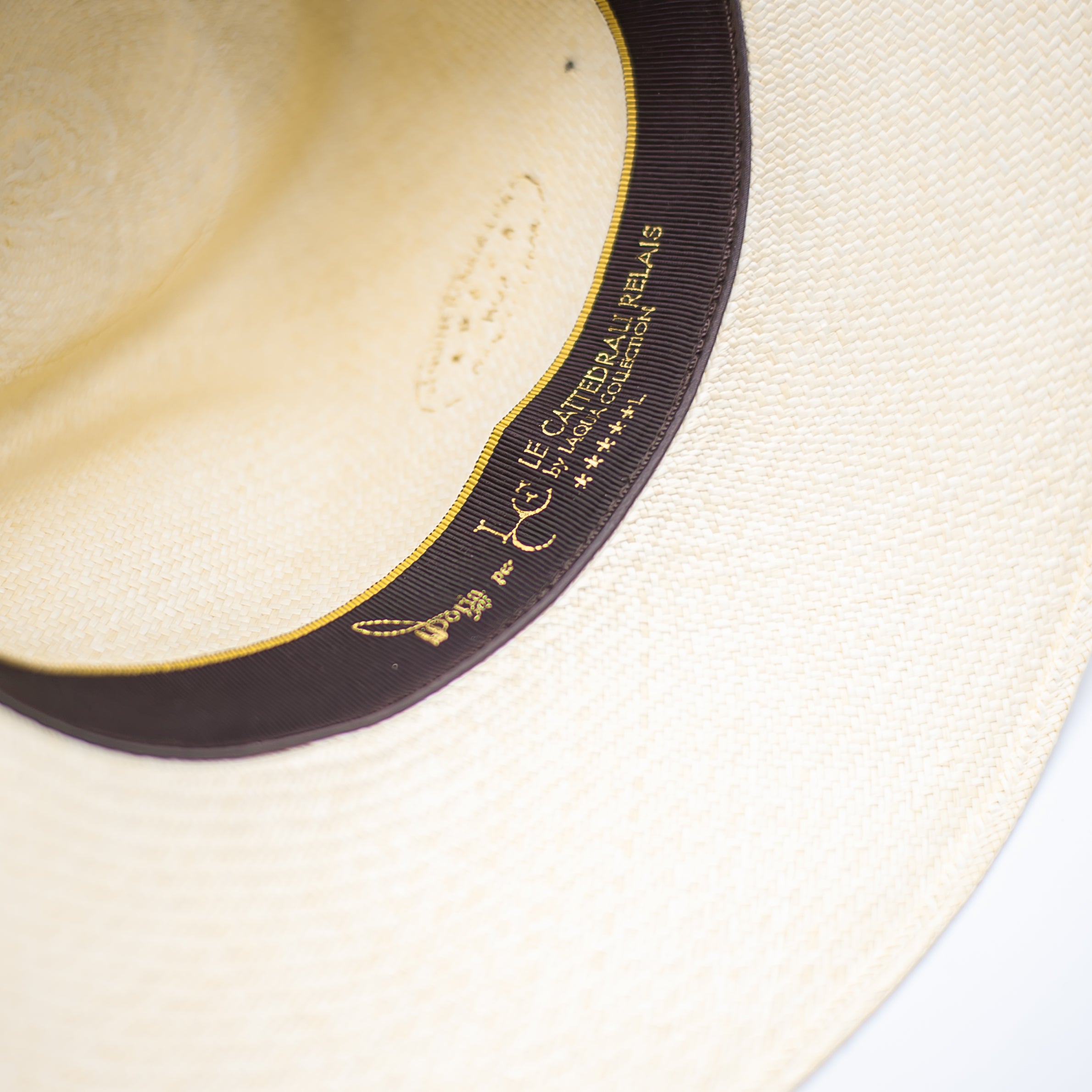 Wide-Brimmed Hat Made of Fine Natural Panama Straw