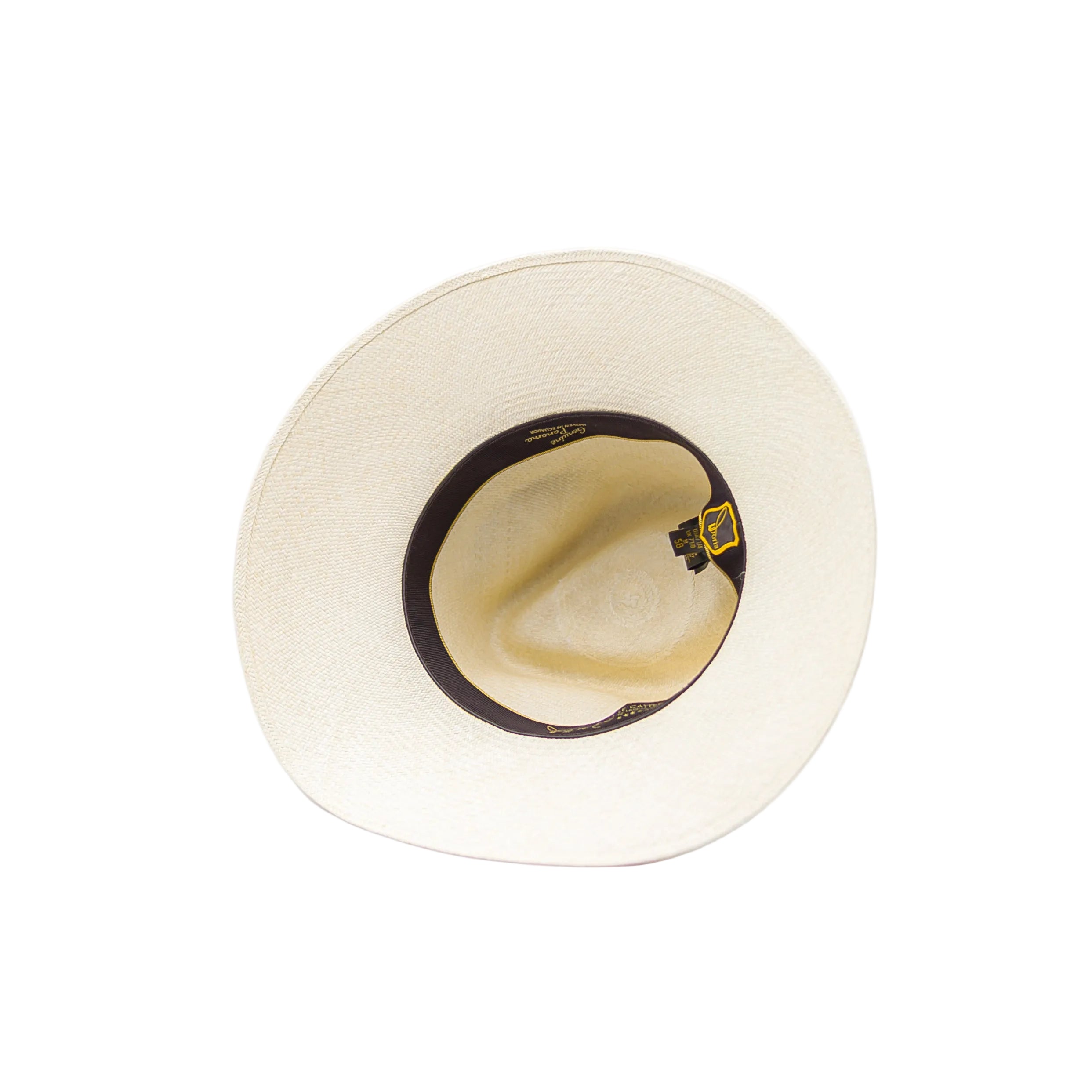 Wide-Brimmed Hat Made of Fine Natural Panama Straw