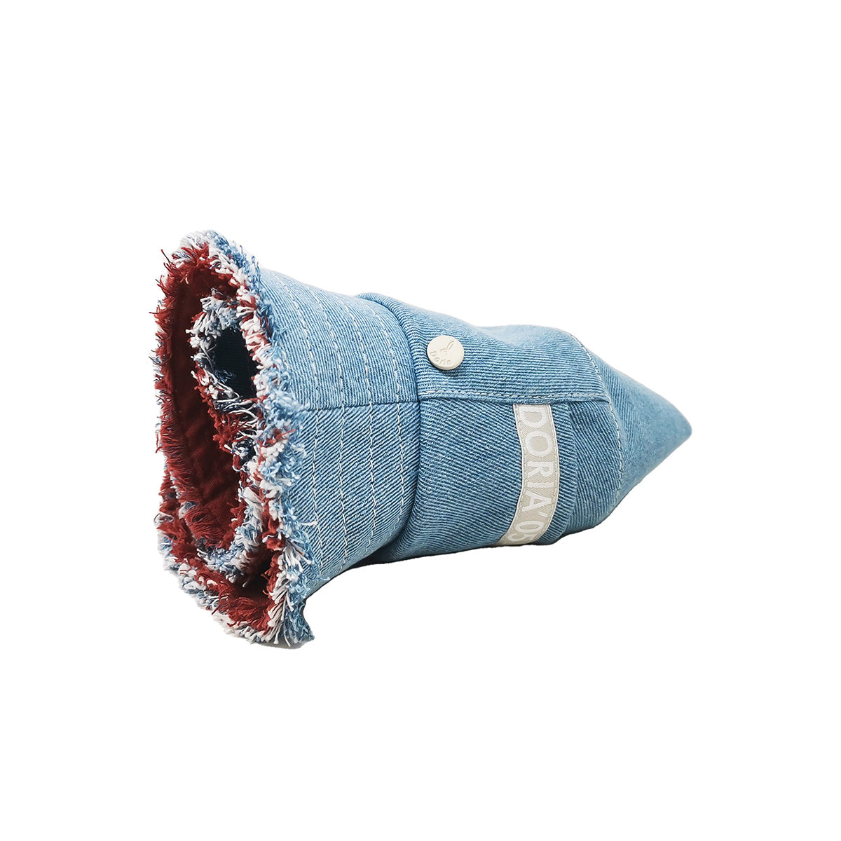 Denim Fringed Reversible Bucket Denim Hat