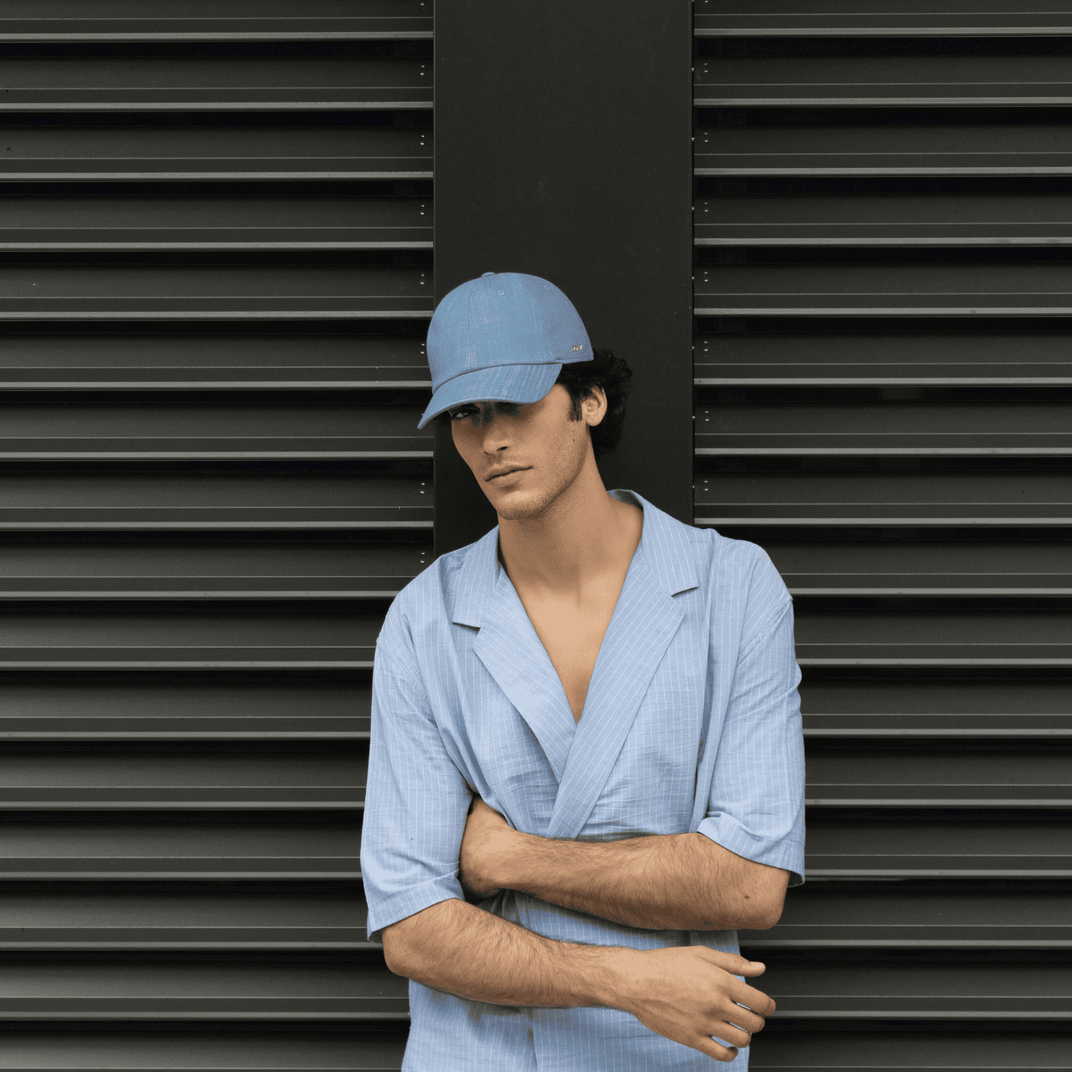 Berretto da Baseball in Tessuto Denim