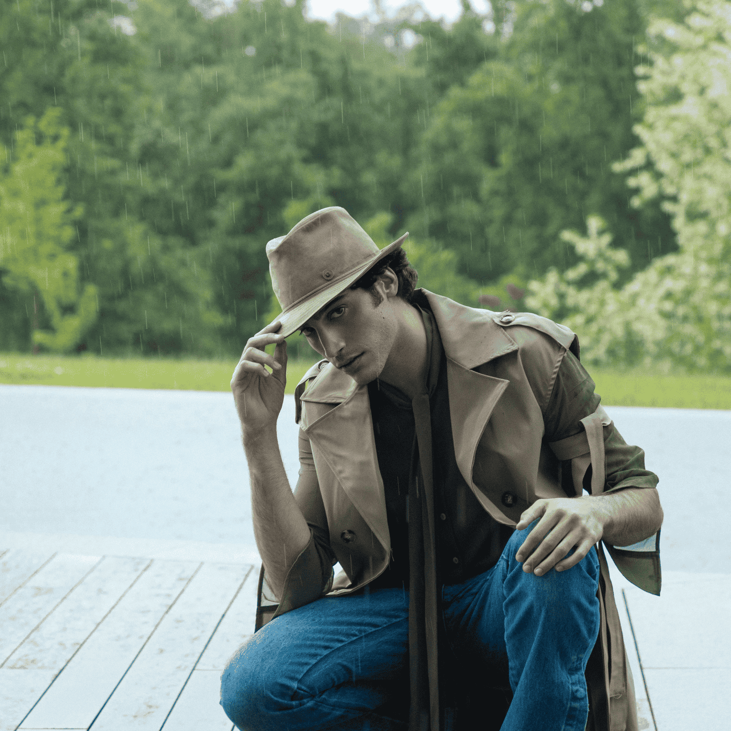 Cappello Drop in Tessuto Safari Antipioggia