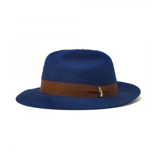Doria 1905 Men's Elegant Blue Fedora Hat