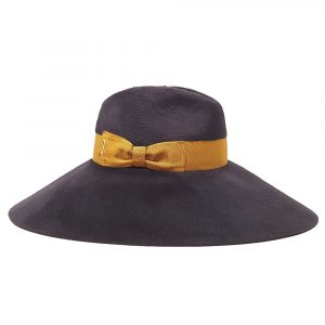 Cappello Fedora da Donna Elegante a tesa larga grigio Doria 1905