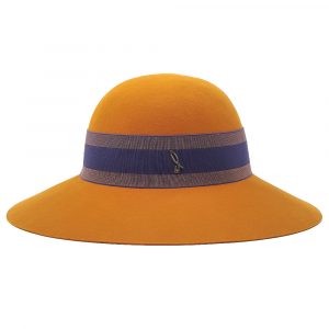 Women's Wide Brim Hat Orange Felt Doria 1905