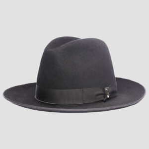 Felt Fedora Hat with Head and Wide Wing