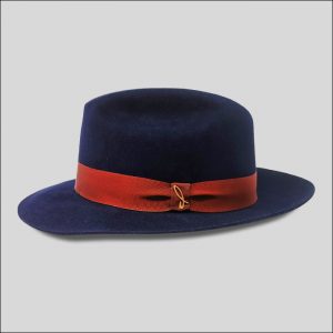 Fedora blue felt hat
