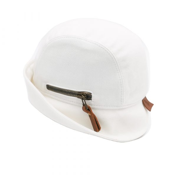 Cloche Hat Cotton White Doria 1905