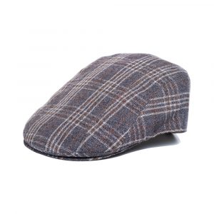 Doria 1905 Grey Tartan Fabric Headband Cap