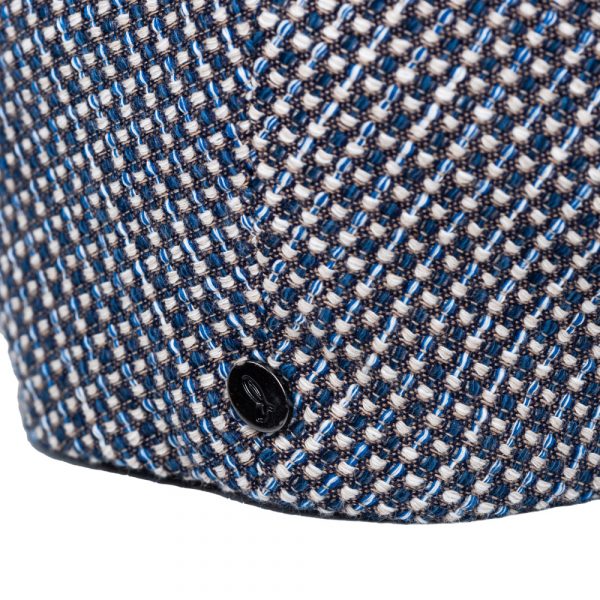 Blue Tweed Fabric Cap