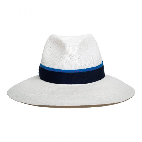 Doria 1905 White Wide Brim Panama Hat