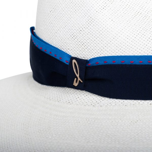 Doria 1905 Panama Hat Blue Logo Belt