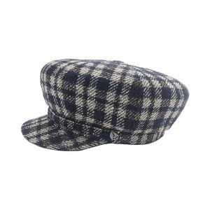 Sailor Hat in Check Fabric