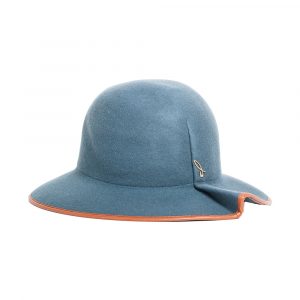 Doria 1905 Blue Felt Cloche Hat