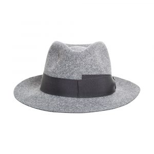 Classic Grey Hat Black Bow