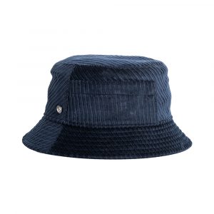 Blue Ribbed Woven Fisherman's Hat