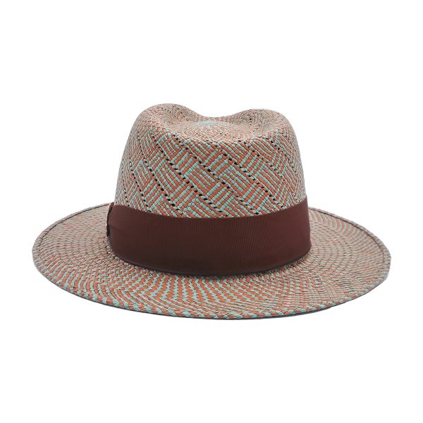 Summer Panama Hat Red Grosgrain Belt