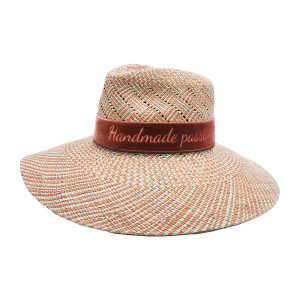 Doria 1905 Women's Two-Tone Wide Brim Panama Hat