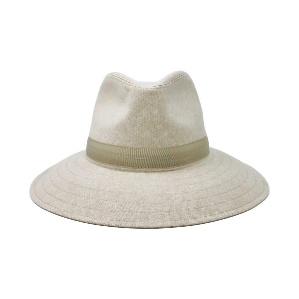 Summer Beige Women's Wide Brim Cotton Hat