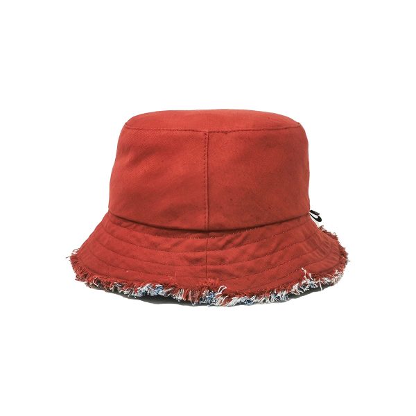 Cappello Bucket Reversibile Rosso da Uomo