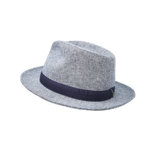 Grey Denim Summer Drop Hat