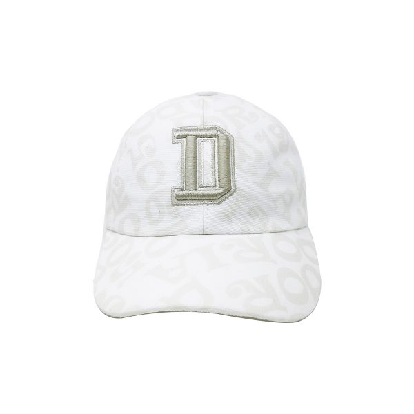Doria 1905 White Patterned and Logo Summer Baseball Hat