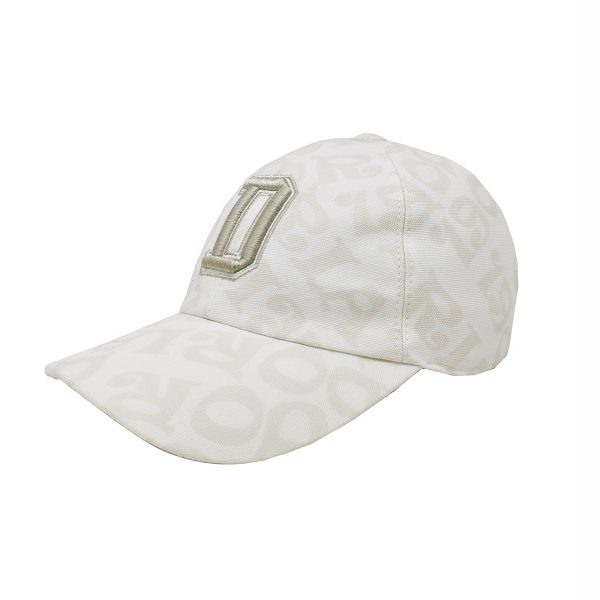 White Summer Baseball Hat with Doria &#039;05 Motif