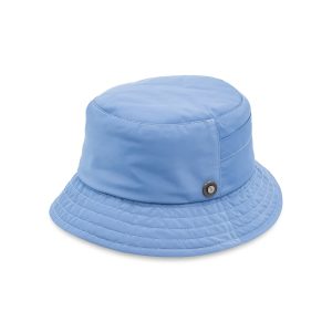 Cappello Bucket Impermeabile Azzurro in Tessuto Tecnico