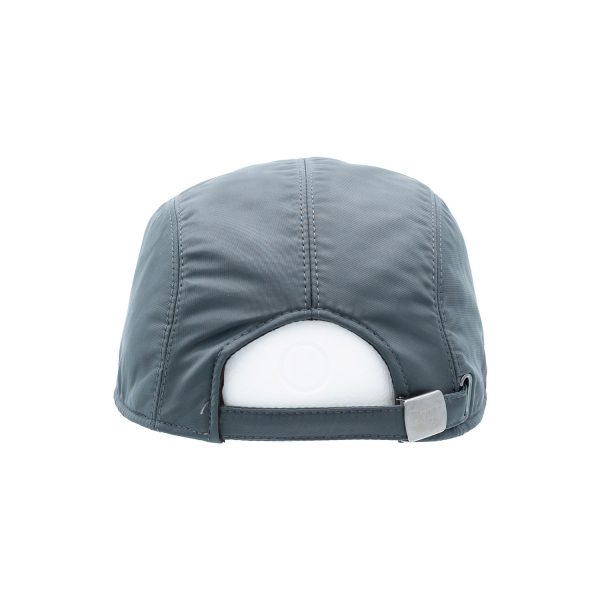 Grey Baseball Hat with Back Lanyard