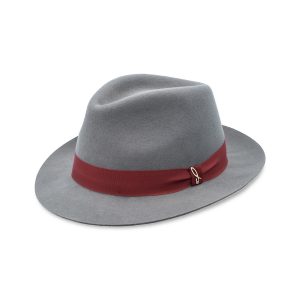 Doria 1905 Bordeaux Grey Wool Felt Winter Hat