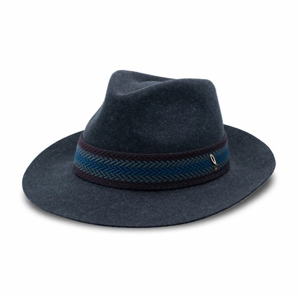 Doria 1905 Grey Wool Felt Winter Drop Hat