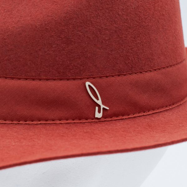 Hat Drop Felt Lapin Belt Stitched Cotton Doria