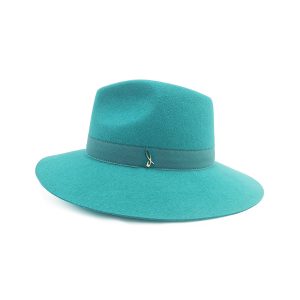 Doria 1905 Women's Blue Felt Wide Brim Hat