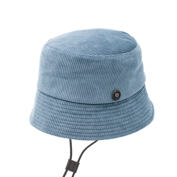 Cappello Bucket Velluto Grigio Autunno Inverno 2023