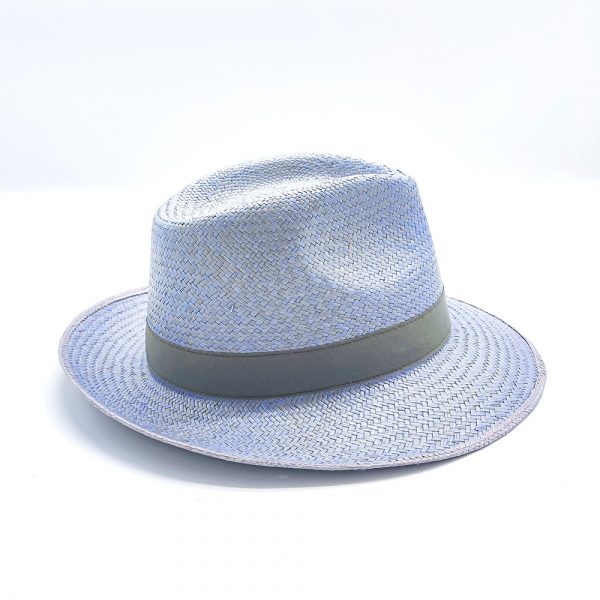 Men's Summer Hat Women's Panama Cuenca Light Blue Doria